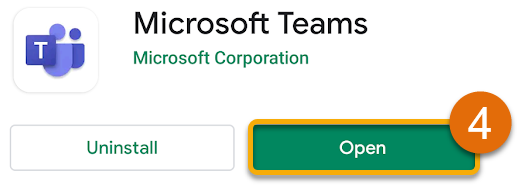 Installing Teams on Android 4