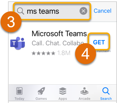 Installing Teams on iPhone 34