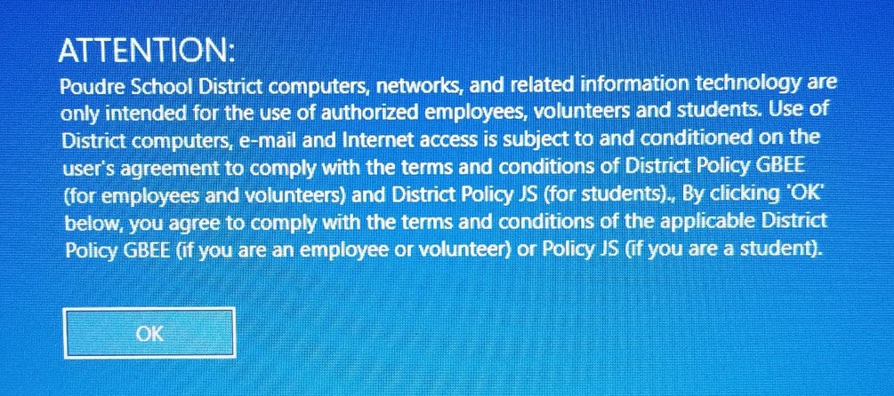 logging into a District Laptop4
