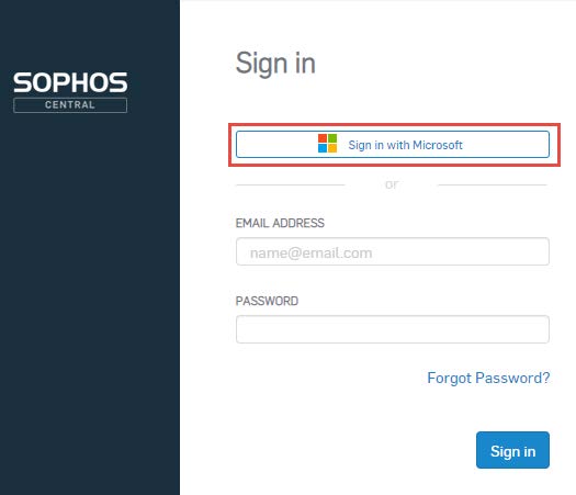 Sign in with Microsoft