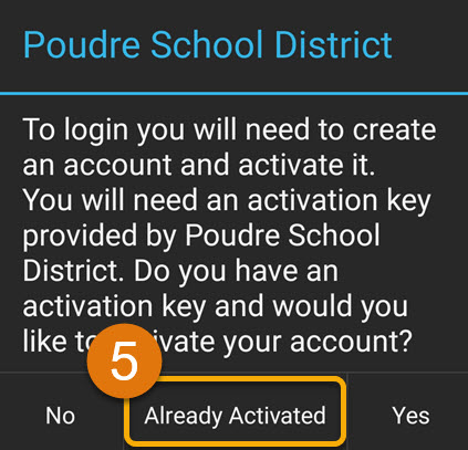 Logging in on a Mobile 5