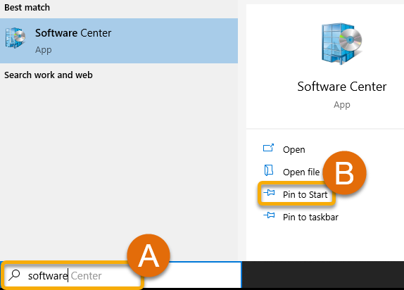 Pinning to Start Menu1