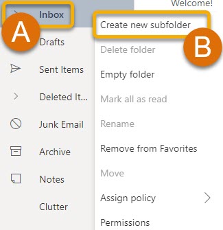 Creating a Folder in Your Email 3