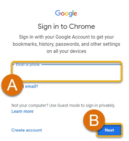 bookmark google sign in