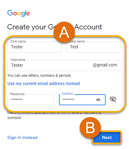 Creating a Gmail Account 3