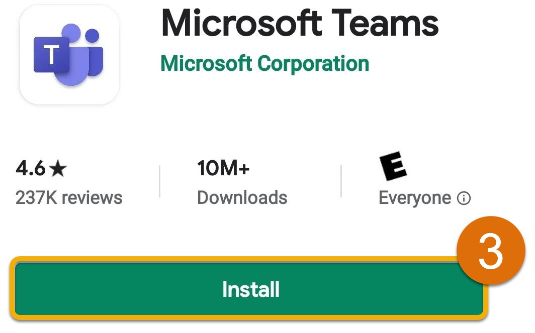 Installing Teams on Android 3